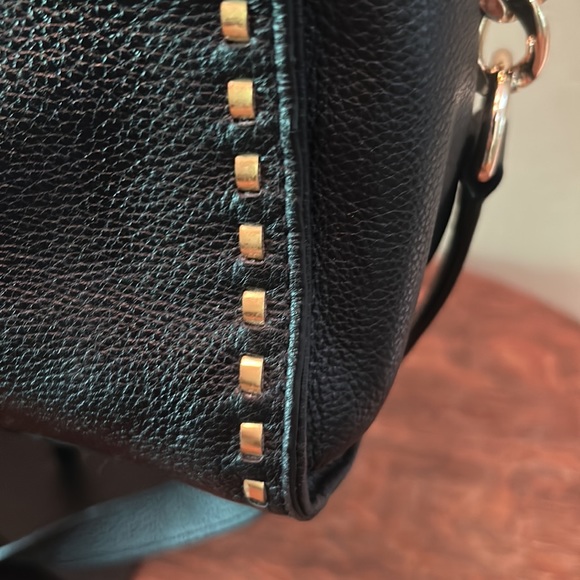 Michael Michael Kors Hamilton Whipstitched Black Pebbled Leather EW Tote - Picture 6 of 15